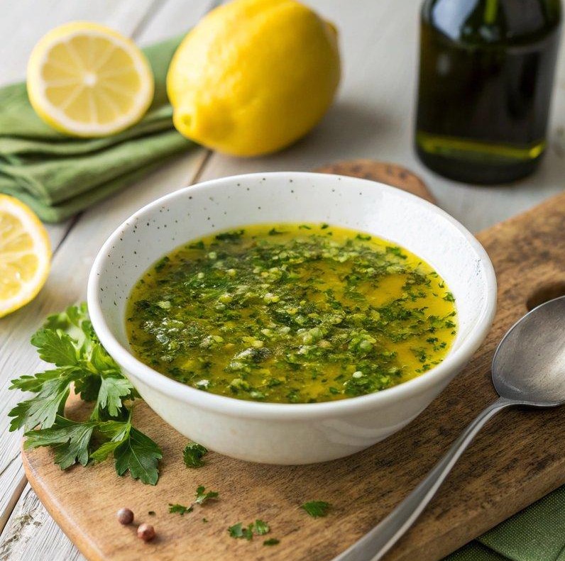 Sos Salmoriglio – sos sicilian cu lămâie și oregano