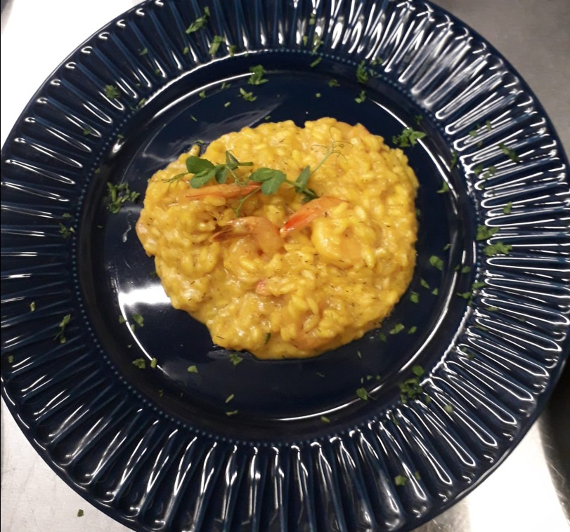 Risotto cu creveți și șofran