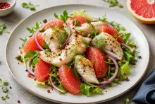 Salata de file de peste cu grapefruit
